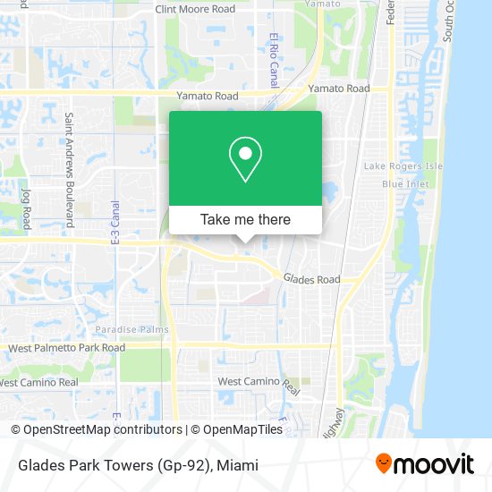 Glades Park Towers (Gp-92) map