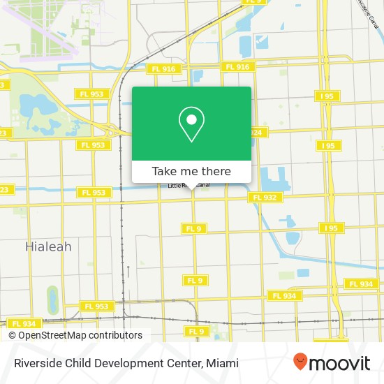 Riverside Child Development Center map