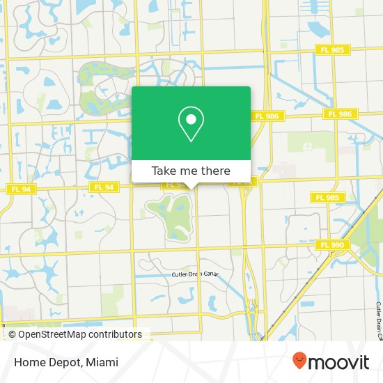 Home Depot map