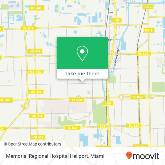 Mapa de Memorial Regional Hospital Heliport