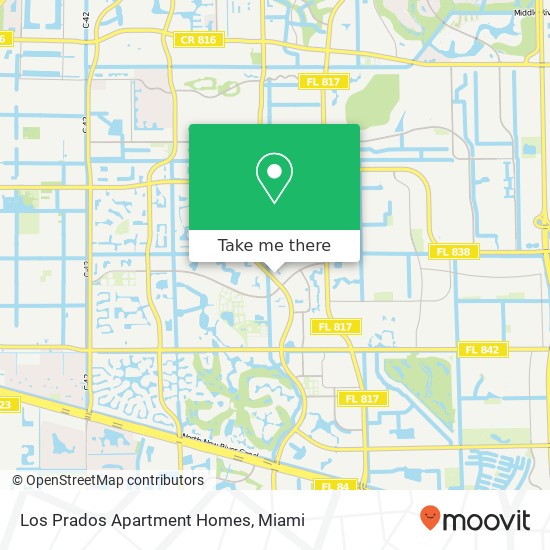 Mapa de Los Prados Apartment Homes
