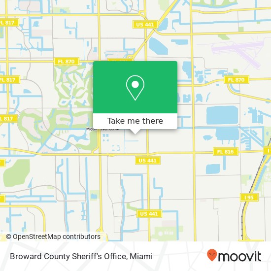 Broward County Sheriff's Office map