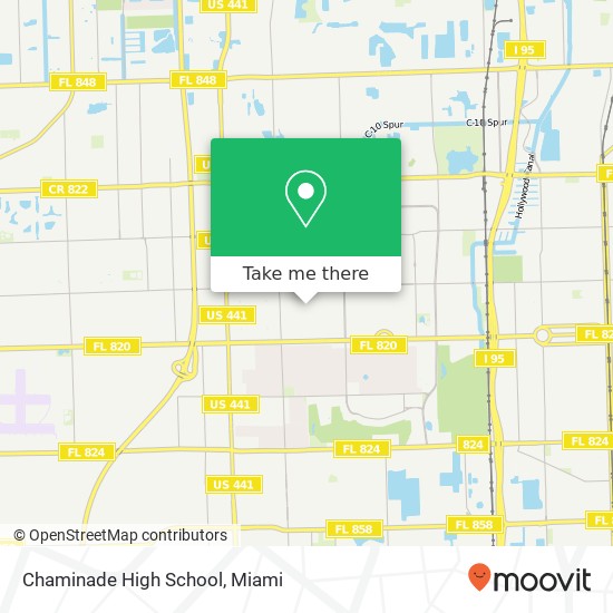 Chaminade High School map
