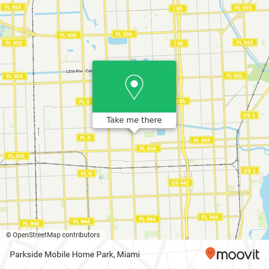 Parkside Mobile Home Park map