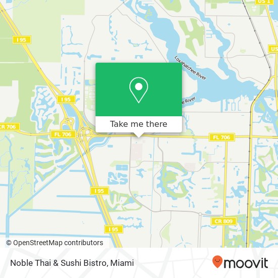 Mapa de Noble Thai & Sushi Bistro