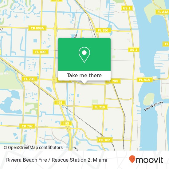 Riviera Beach Fire / Rescue Station 2 map