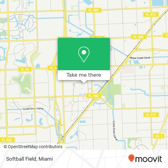 Softball Field map