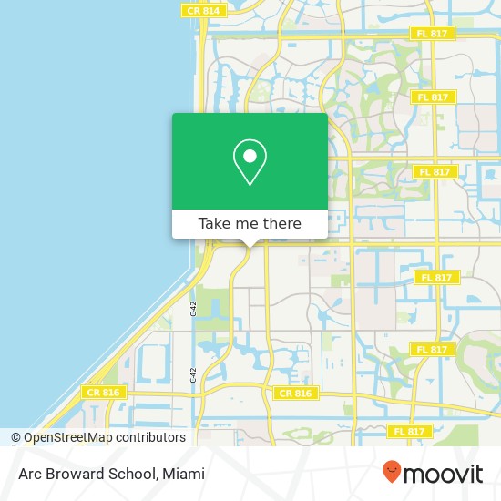 Arc Broward School map