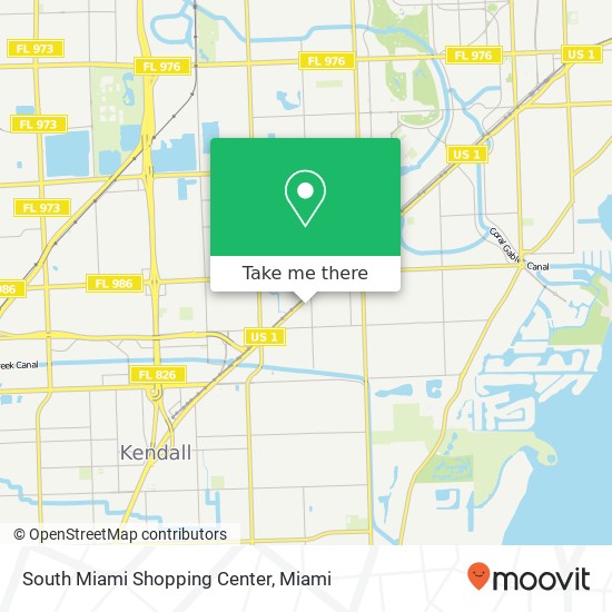 Mapa de South Miami Shopping Center