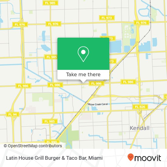 Latin House Grill Burger & Taco Bar map