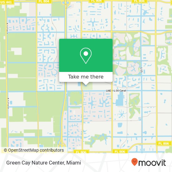 Mapa de Green Cay Nature Center