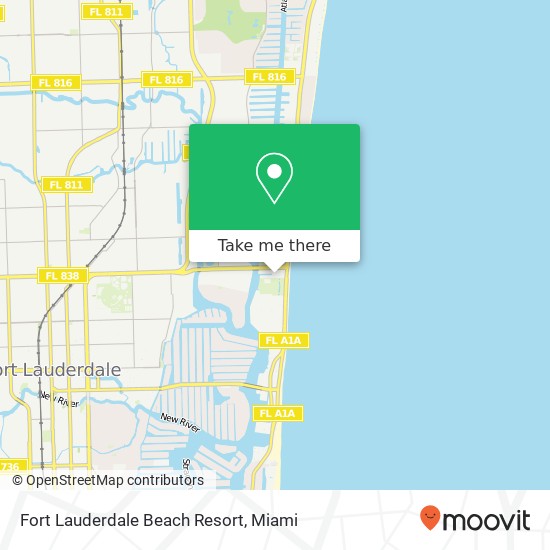 Fort Lauderdale Beach Resort map