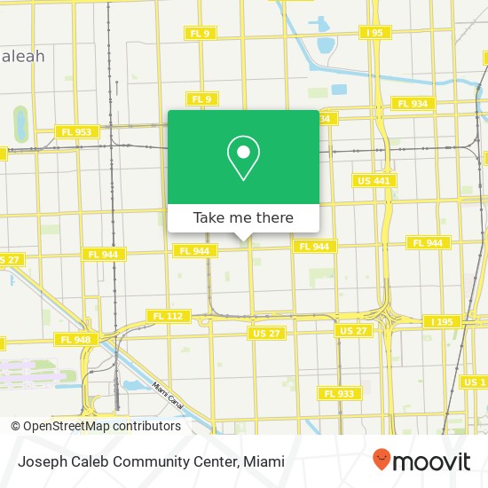 Joseph Caleb Community Center map