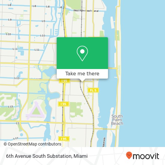 6th Avenue South Substation map