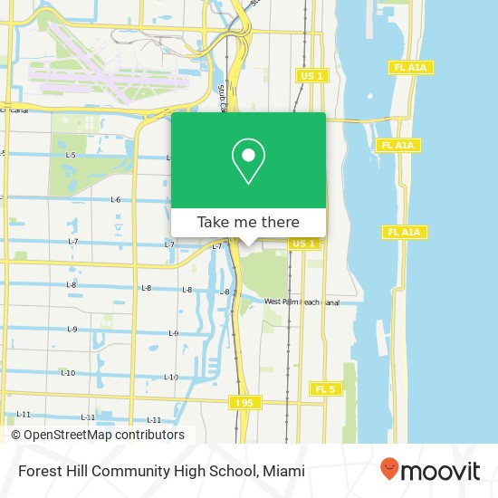 Mapa de Forest Hill Community High School