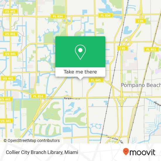 Collier City Branch Library map