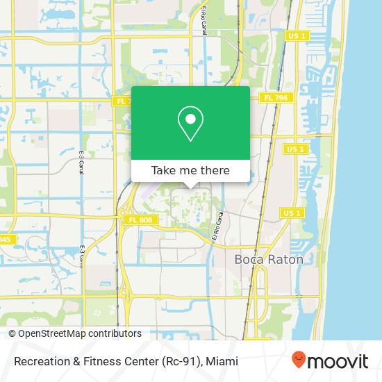 Recreation & Fitness Center (Rc-91) map