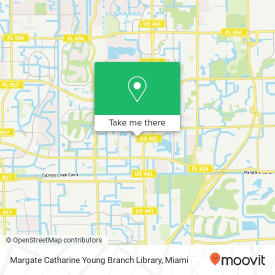 Mapa de Margate Catharine Young Branch Library