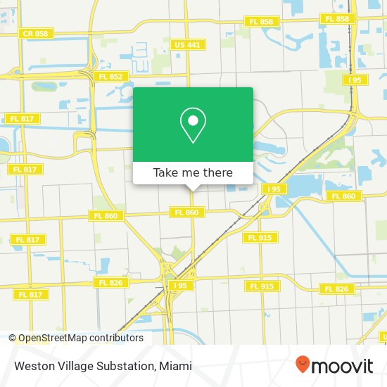 Mapa de Weston Village Substation