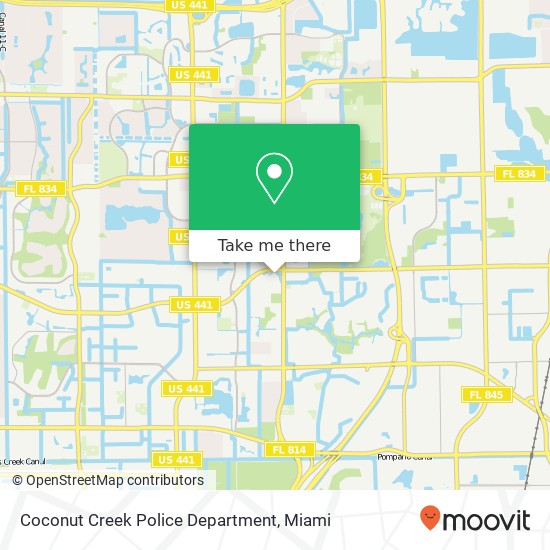 Mapa de Coconut Creek Police Department