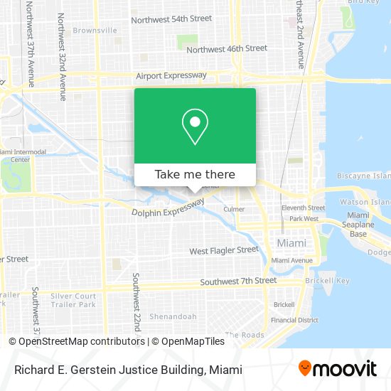 Mapa de Richard E. Gerstein Justice Building