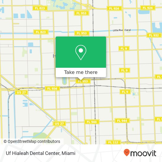 Mapa de Uf Hialeah Dental Center