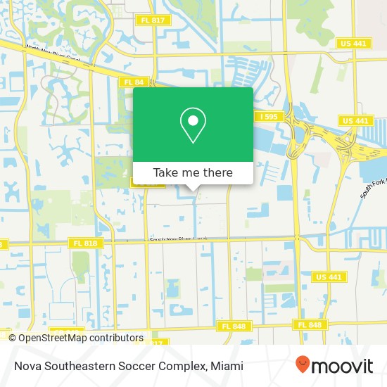 Mapa de Nova Southeastern Soccer Complex