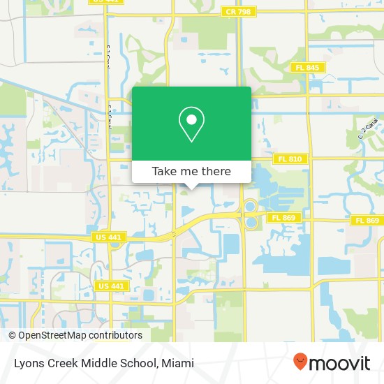 Lyons Creek Middle School map