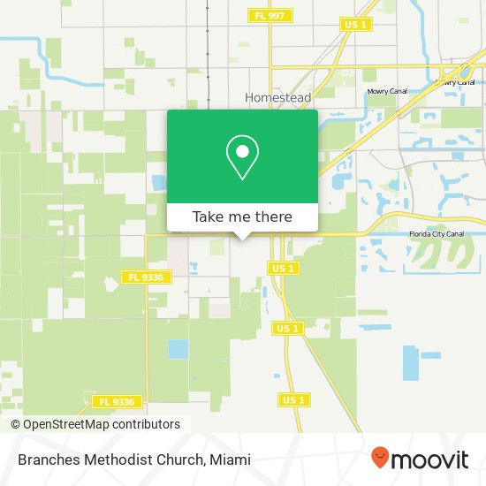 Branches Methodist Church map