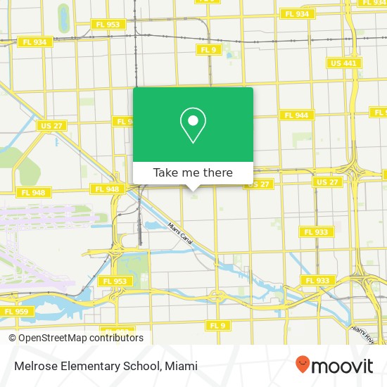 Melrose Elementary School map