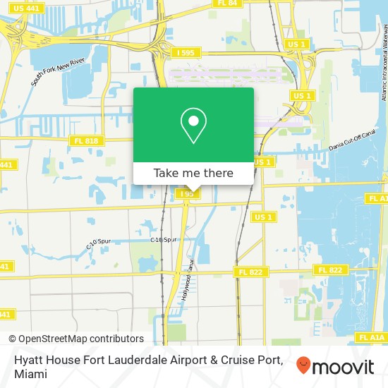 Hyatt House Fort Lauderdale Airport & Cruise Port map