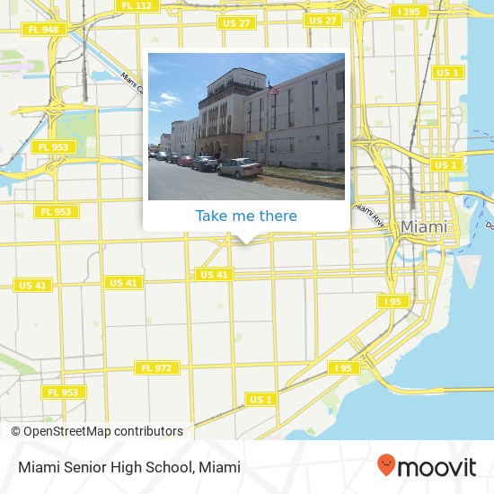 Miami Senior High School map