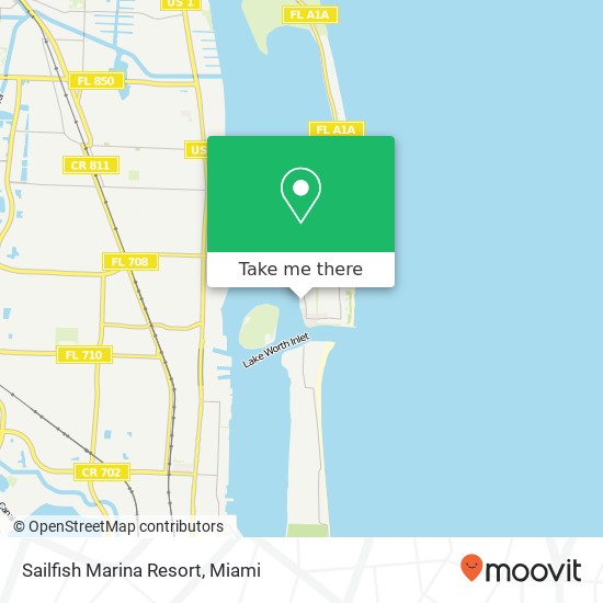 Sailfish Marina Resort map