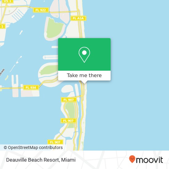 Mapa de Deauville Beach Resort