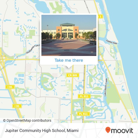 Mapa de Jupiter Community High School