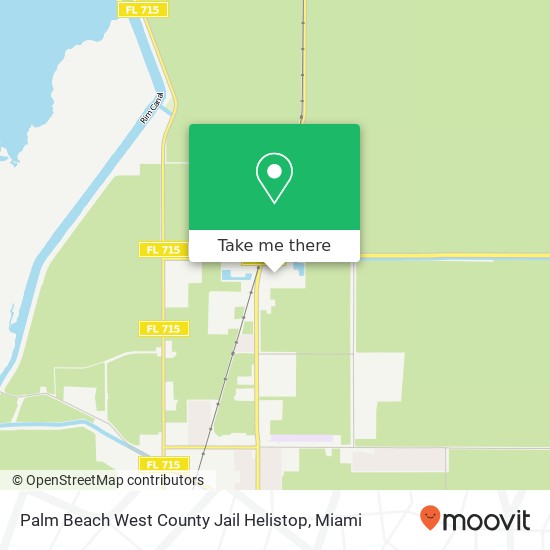 Palm Beach West County Jail Helistop map