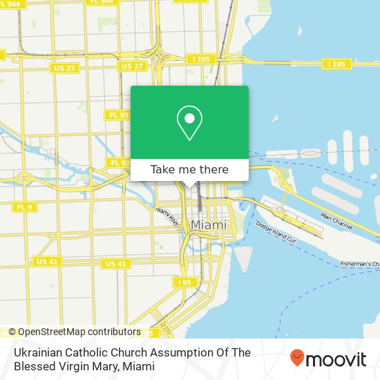 Ukrainian Catholic Church Assumption Of The Blessed Virgin Mary map