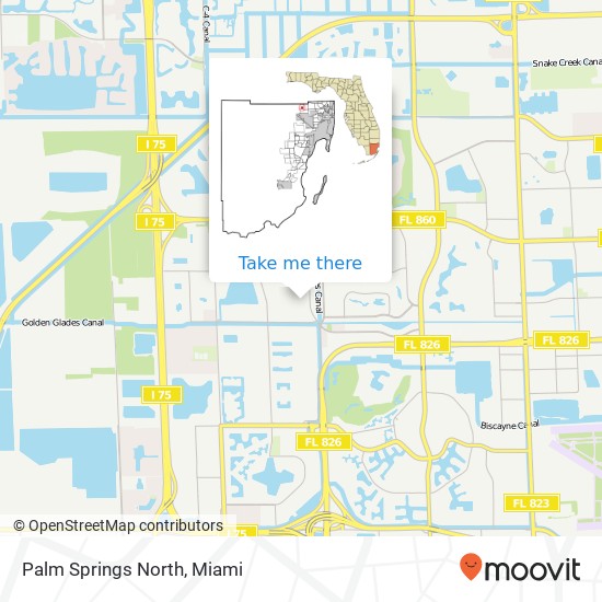 Mapa de Palm Springs North