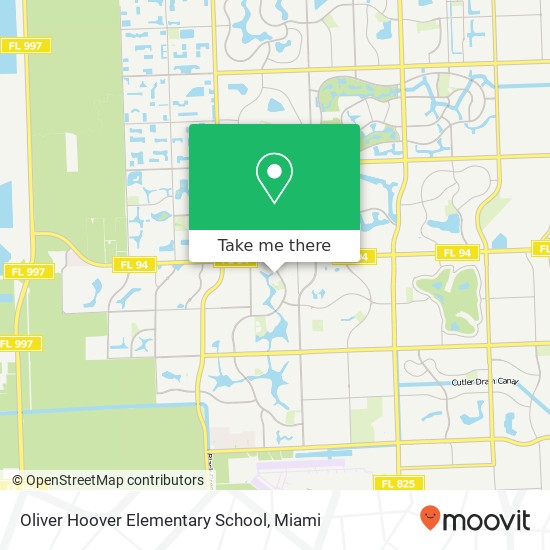 Mapa de Oliver Hoover Elementary School