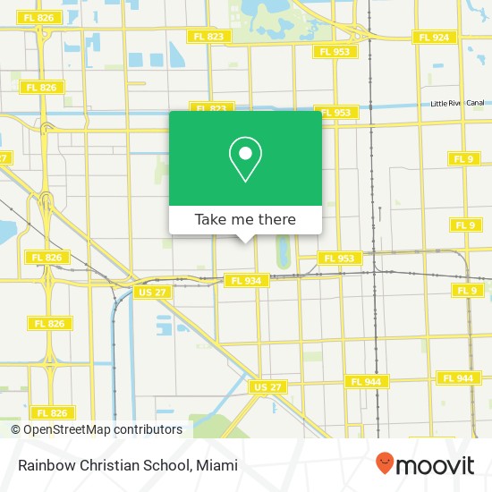 Rainbow Christian School map