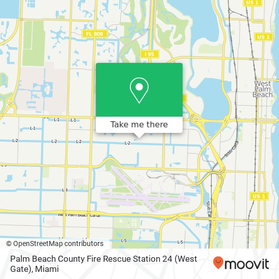 Palm Beach County Fire Rescue Station 24 (West Gate) map