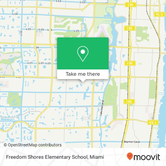 Freedom Shores Elementary School map