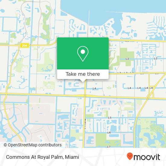 Mapa de Commons At Royal Palm