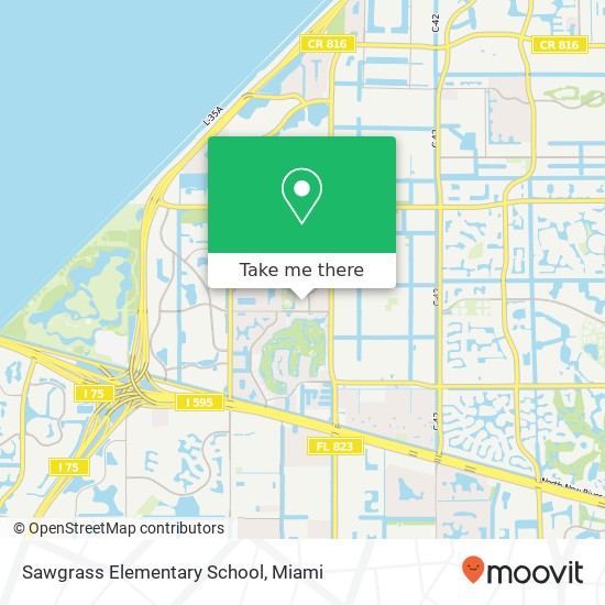 Mapa de Sawgrass Elementary School