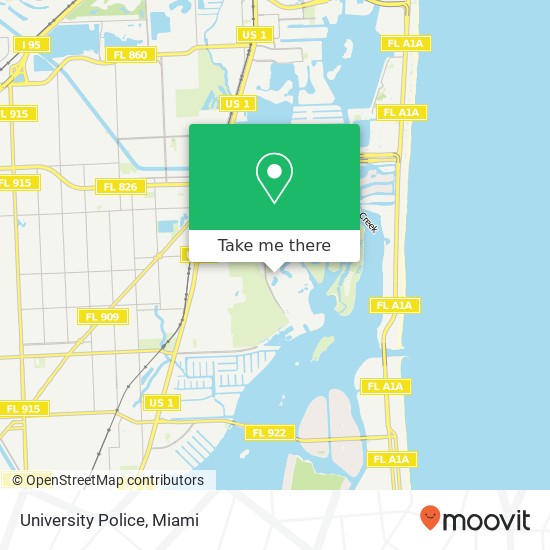Mapa de University Police