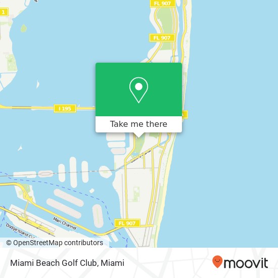 Mapa de Miami Beach Golf Club