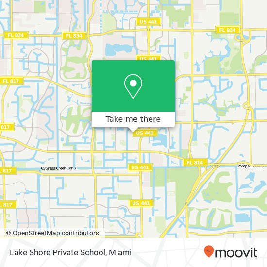 Mapa de Lake Shore Private School