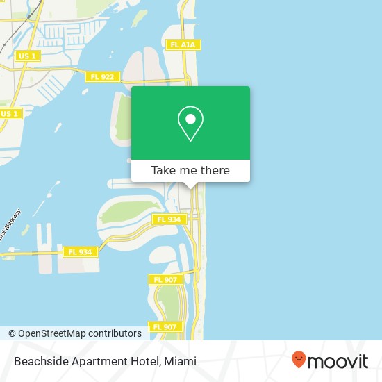 Beachside Apartment Hotel map