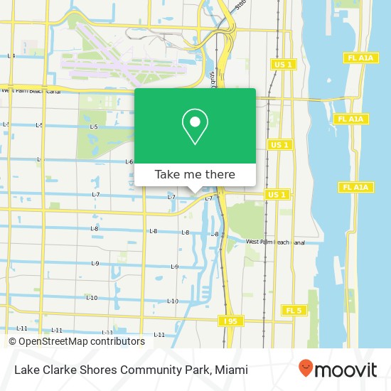 Mapa de Lake Clarke Shores Community Park