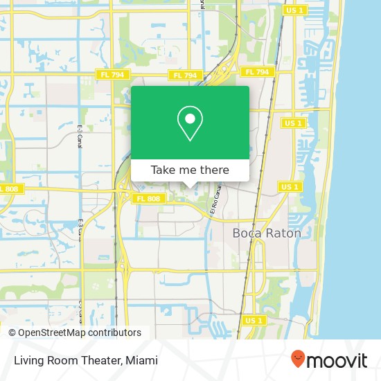 Mapa de Living Room Theater